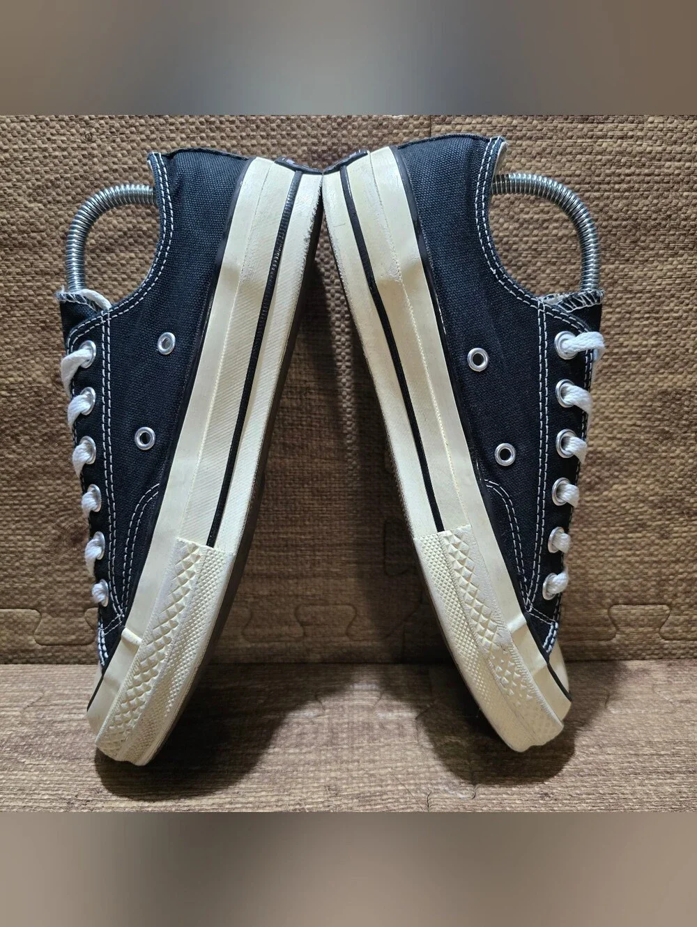Converse Chuck 70 Ox Low Black White Canvas Womens Size 7 Sneakers Shoes Low Top